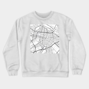 Sofia Map City Map Poster Black and White, USA Gift Printable, Modern Map Decor for Office Home Living Room, Map Art, Map Gifts Crewneck Sweatshirt